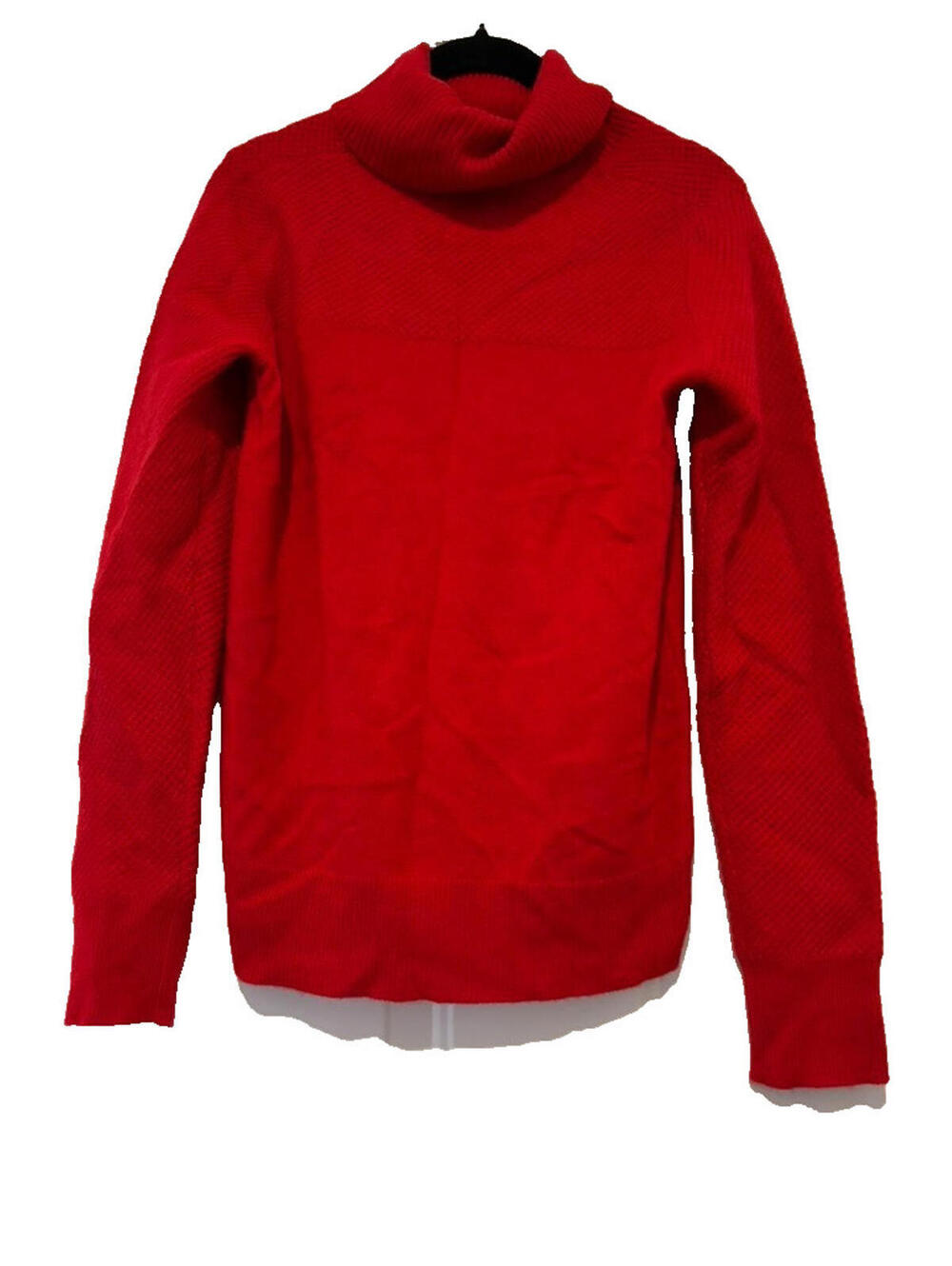 Nicole‎ Miller size S red 100% cashmere turtle neck sweater #3000